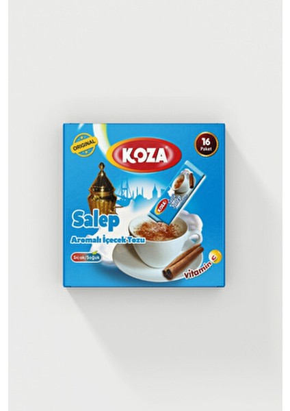 Sahlep Aromalı İçecek Tozu 16 Stick Koşer Sertifikalı Karadut Aromasıyla fiyatları