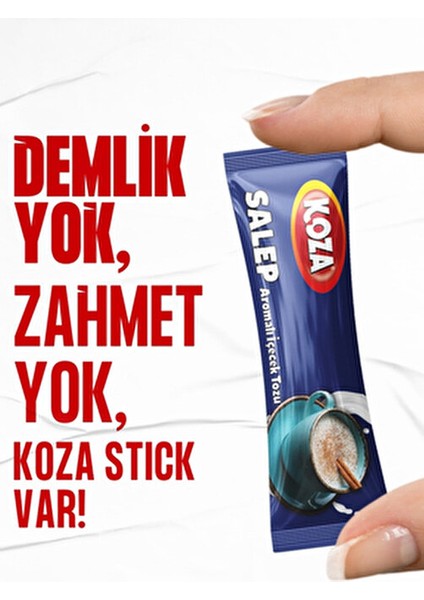 Sahlep Aromalı İçecek Tozu 16 Stick Koşer Sertifikalı Karadut Aromasıyla indirimleri