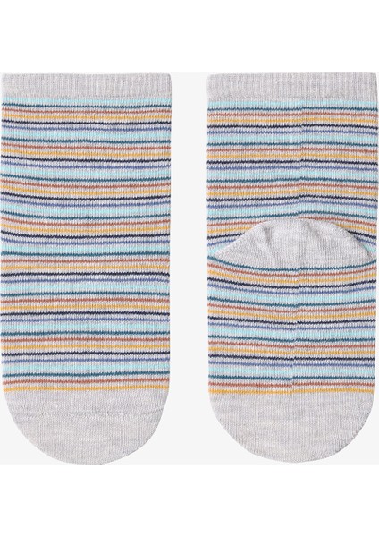 Çok Renkli Erkek Çocuk Stripey Racoon 4lü Soket Çorap