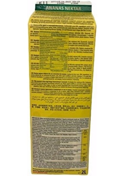 Ananas Nektarı 2 Lt Vitamin C ile Zenginleştirilmiş Ferahlatıcı İçecek modelleri