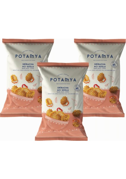 Glutensiz Sriracha Baklagil Cipsi X3
