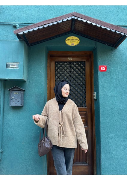 Önden Bağlamalı Kırçıllı Ceket fiyatları