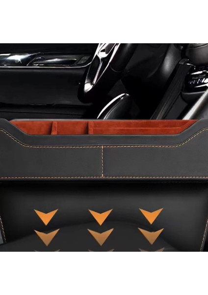 Araba Koltuğu Arası Organizer - Bardaklık, Telefon, Kartlar, Anahtarlar Için Araç Düzenleyici Siyah indirimleri