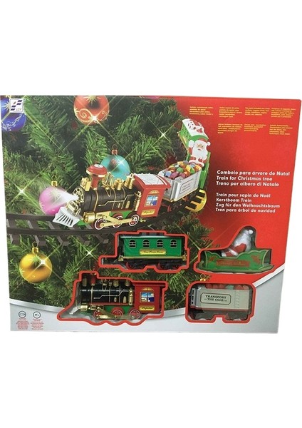Yeni Noel Ağacı Asılı Otomatik Ses ve Işık Treni (Yurt Dışından)