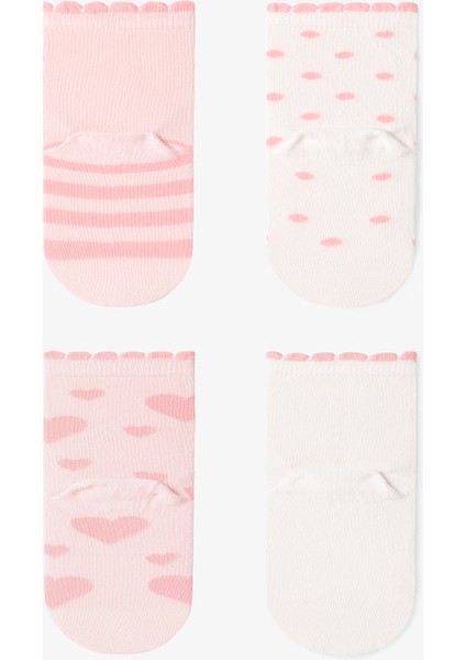 Çok Renkli Kız Çocuk Sweetie Bunny 4lü Soket Çorap