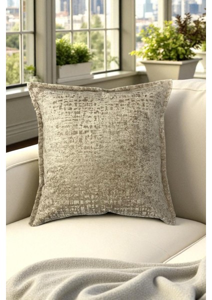 Ithal Kadife Dekoratif Kırlent Kılıfı 45X45 cm – Yumuşak Dokulu Kare Yastık ve Ev Aksesuarı