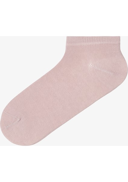 5 Çift Pamuklu Çizgili Patik Çorap