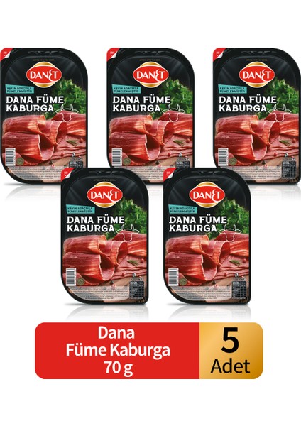 Dana Füme Kaburga I 70 G x 5 Adet