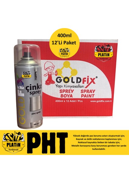Çinko Sprey 400 ml ( 12 Adet )