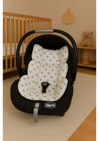%100 Pamuk Mickey'li Poplin Kumaştan Puset Minderi fiyatları