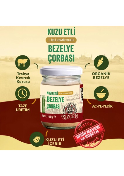 Kuzu Etli Ilikli Kemik Sulu Bezelye Çorbası (165 Gram) fiyatları