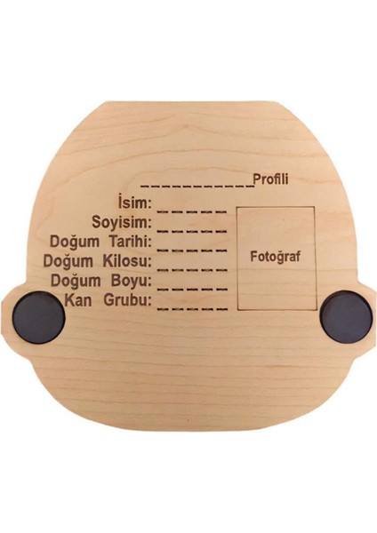 Kız Ahşap Bebek Yüzlü Diş Albümü Saklama Anı Kutusu Ve Parmak Dil Temizleyici Diş Kaşıyıcı Fırça