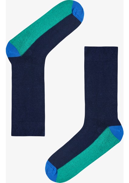 Erkek Color Line Çizgili 5'li Kışlık Soket Çorap