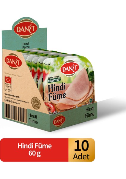 Hindi Füme Dilimli 60 G x 10 Adet
