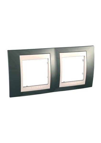 Electric MGU6.004.524, Unica Plus - Çerçeve - 2li - Şampanya/fildişi