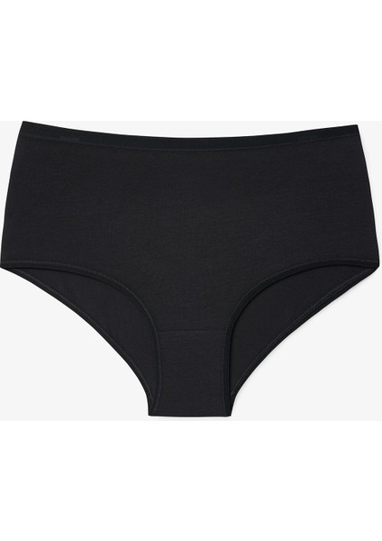 Crunchy Yaprak Desenli Yüksek Bel 3'lü Slip Külot