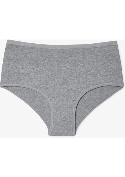 Crunchy Yaprak Desenli Yüksek Bel 3'lü Slip Külot