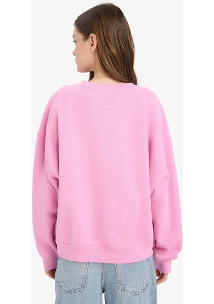 Coool Oversize Geniş Kalıp Bisiklet Yaka Kalın Kumaş Sweatshirt A4177AX25WN fırsatları