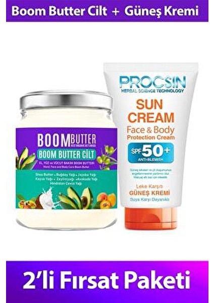 Cilt Bakım Yağı ve Güneş Kremi Paketi SPF50 Normal Ciltler İçin Koruma 50 ml modelleri