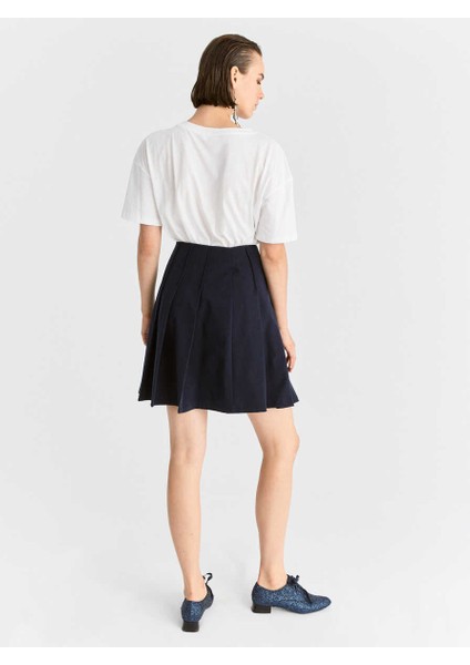 Piliseli Mini Etek Lacivert K2015029_015 indirimleri
