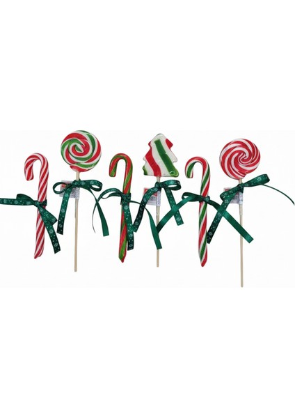 Yılbaşı Hediyelik Karma Baston Şeker Sosyete Şeker Çam Ağacı Şeker Karışık 6 Adet fiyatları