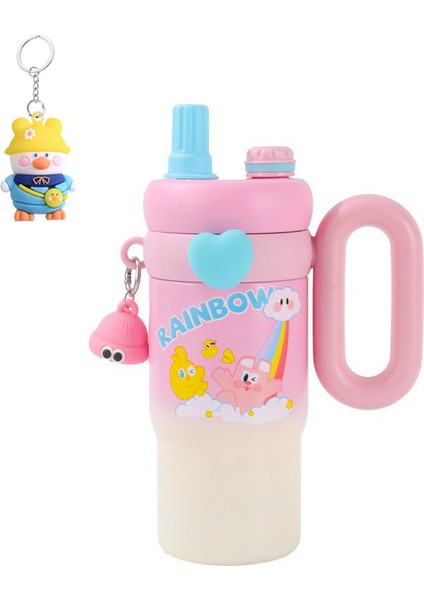 RunxiLifeHall1 Taşınabilir Çocuk Termos Şişesi - Pembe (Yurt Dışından)