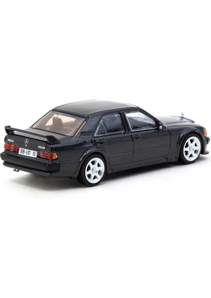 Works 1/64 Mercedes-Benz 190 E 2.5-16 Evo 1 Blue-Black Metallic - GLOBAL64 T64G-057-BK modelleri