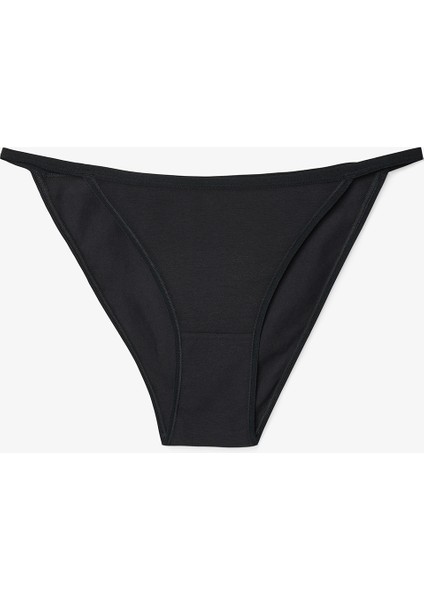 Mix Zebra Desenli İp Detaylı Düşük Bel 3'lü Slip Külot