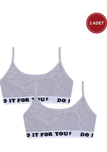 Kız Çocuk 2'li Ip Askılı Yarım Atlet