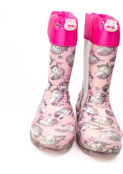 15107 Emek Ulaş Pembe Kız Çocuk Yağmur Çizmesi modelleri