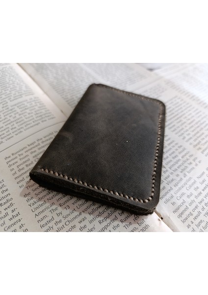 Hakiki Deri Üst Kalite Tamamen El Emeği Minimalist Cüzdan 15.5X10.5 cm XX84 modelleri