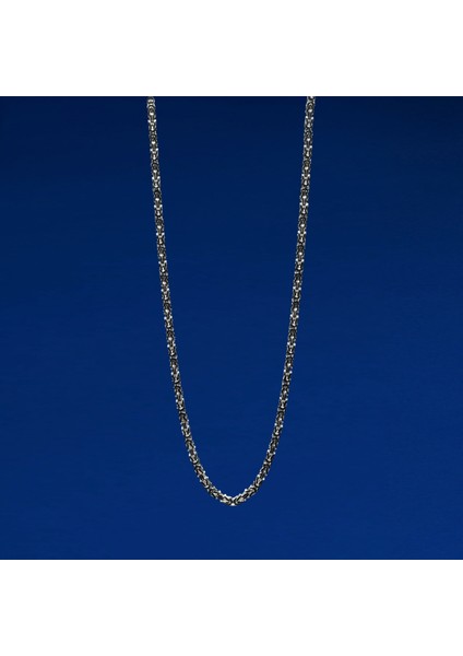 160 Mikron Naturel Kare Kral Gümüş Zincir fiyatları