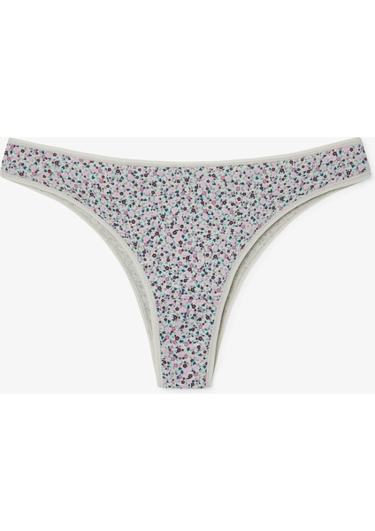 Ditsy Dance Çiçekli Normal Bel 3'lü Brazilian Külot