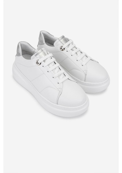 Kadın Hakiki Deri Beyaz/lame Sneakers & Spor Ayakkabı 1116 16000 Bn Ayk SK25-26 Beyaz/lame fiyatları