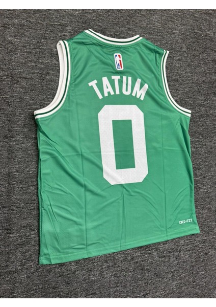 Boston Celtic Tatum 0 Koyu Yeşil Basketbol Forması Micro Kumaş modelleri