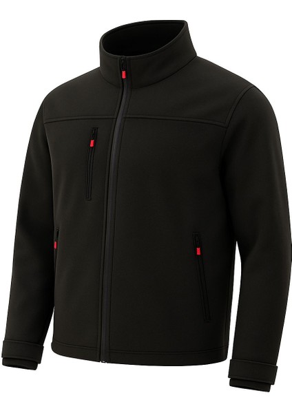 Erkek Içi Polarlı, Şapkası Çıkarılabilir Su ve Rüzgar Geçirmez Softshell spor mont fiyatları