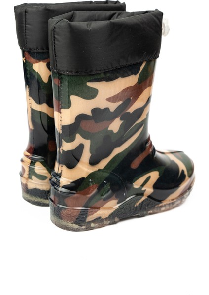 15105 Emek Ulaş Kahverengi Kamuflaj Erkek Çocuk Yağmur Çizmesi fiyatları