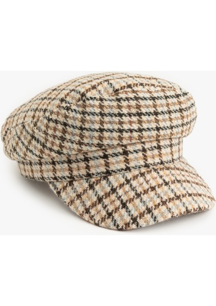 Ekoseli Kasket Şapka