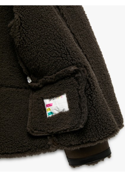 Fermuarlı Kruvaze Yaka Uzun Kollu Suni Süet Ceket fırsatları