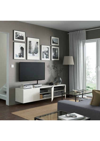 Besta Tv Sehpası Beyaz 180 x 42 x 38 cm Lappvıken modelleri