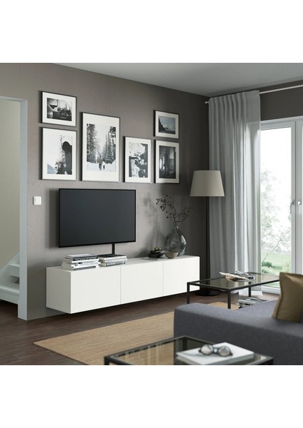 Besta Tv Sehpası Beyaz 180 x 42 x 38 cm Lappvıken fırsatları