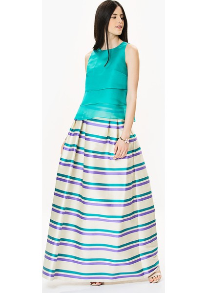 Çizgili Kabarık Etek Orginal Y9915007_050