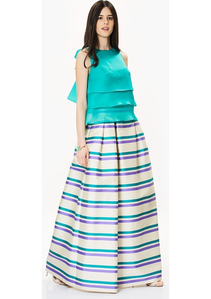 Çizgili Kabarık Etek Orginal Y9915007_050 fiyatları