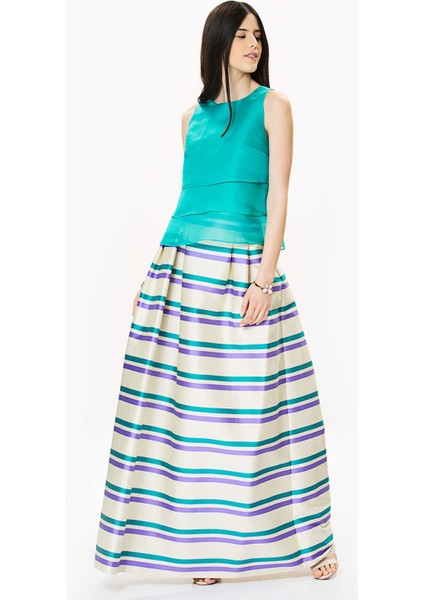 Çizgili Kabarık Etek Orginal Y9915007_050 fırsatları