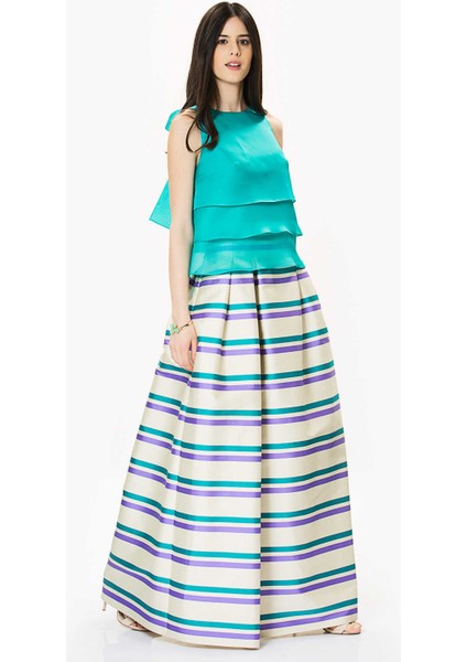 Çizgili Kabarık Etek Orginal Y9915007_050