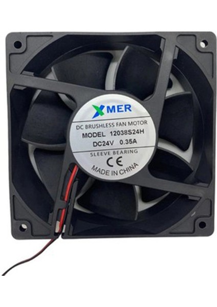 Xmer 120X120X38MM 24V 0.35A 3 Kablolu Fan