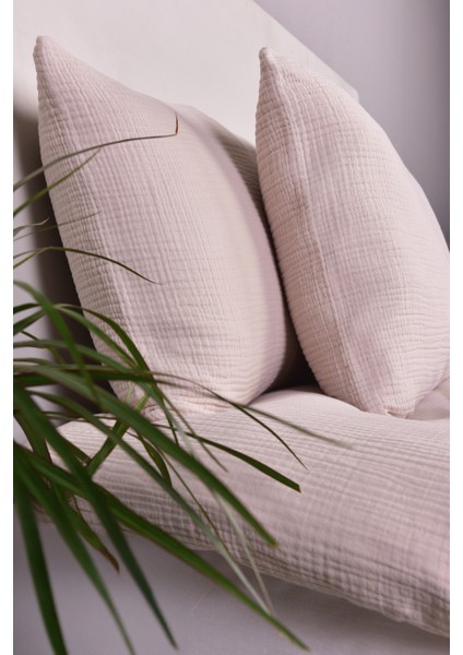 Müslin Çift Kişilik Nevresim Takımı Bej fiyatları