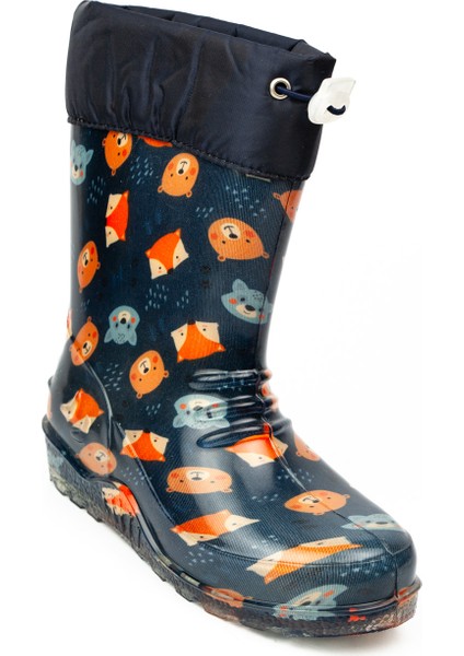 15108 Emek Ulaş Lacivert Kedili Çocuk Yağmur Çizmesi fırsatları