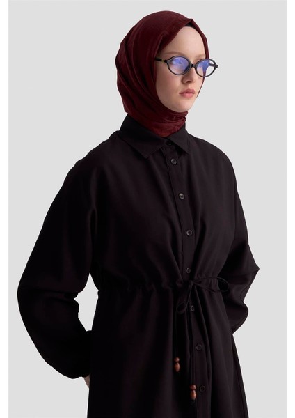 Bağcıklı Safari Tunik 25KD9012 Siyah fiyatları