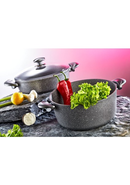 Granit Basık Tencere 26cm